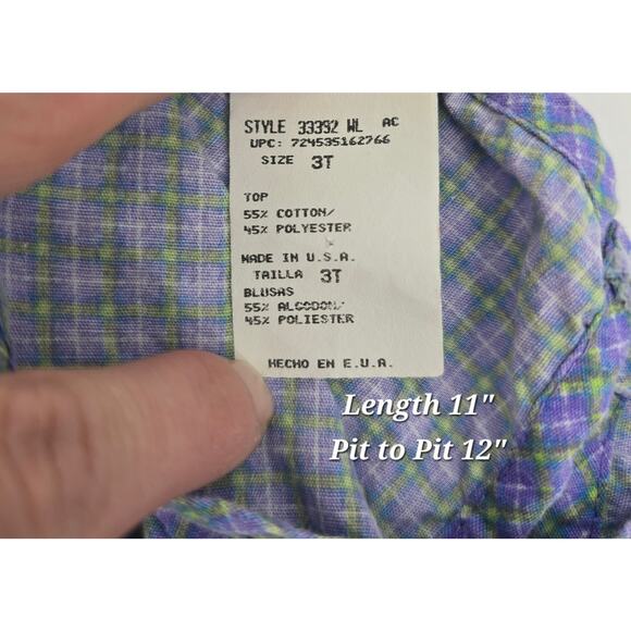 Vintage In Design Kids Puff Sleeve Blouse – 3T – Cottagecore Fairycore Y2K - Picture 3 of 4